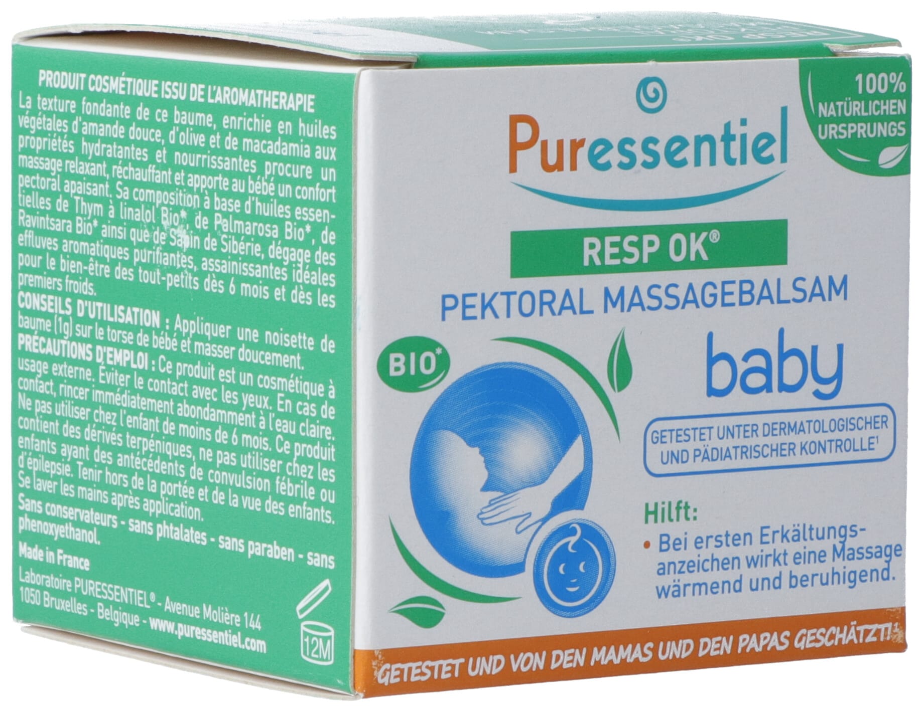 Puressentiel Baume Bébé Respiratoire 30 ml | Apaisant &amp; Confort