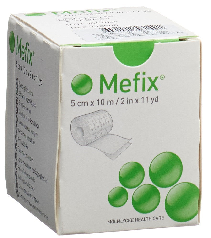 MEFIX Vlies Autocollant 10m x 5cm - Fixation Douce et Sûre | Pansement