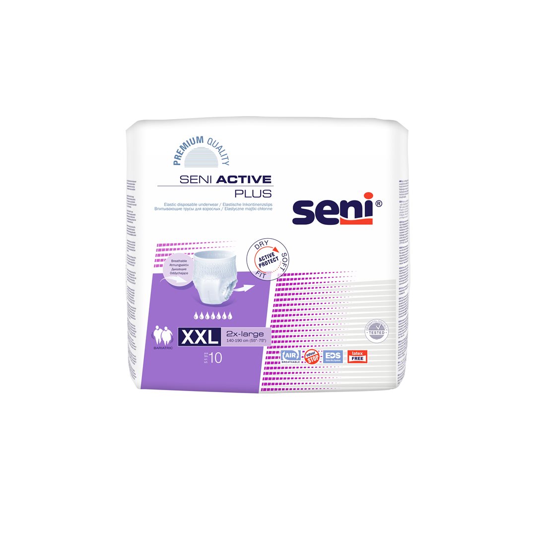 SENI Active Plus Pants Taille XXL - Protection Discrète | 10 Pièces