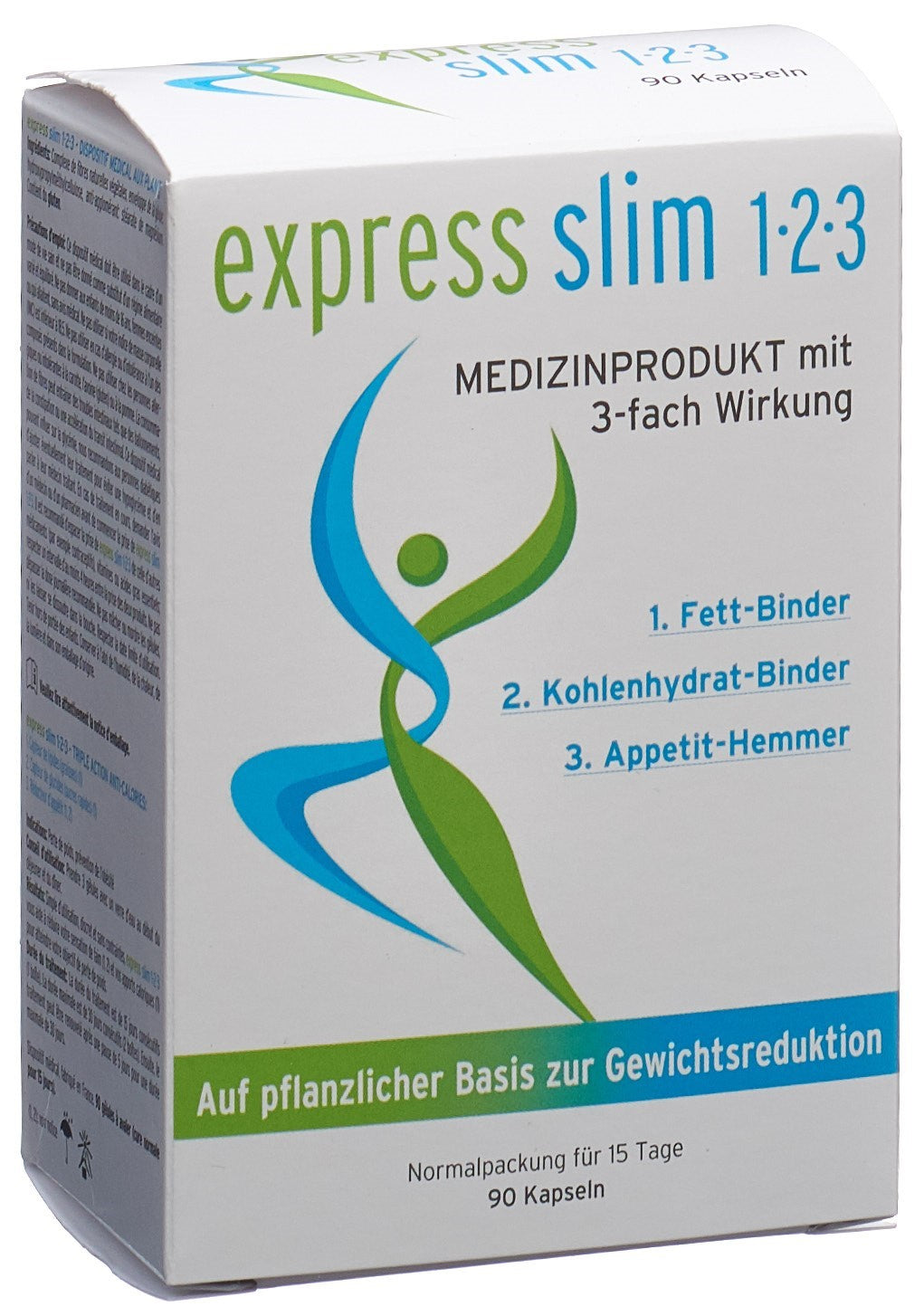 EXPRESS SLIM Complément Alimentaire Triple Action 90 Capsules