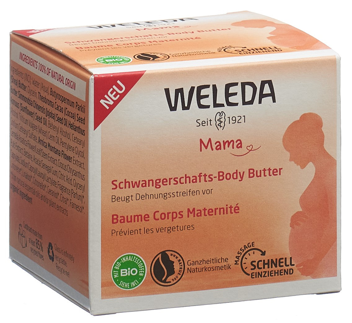 WELEDA MAMA baume corps maternité verre 150 g
