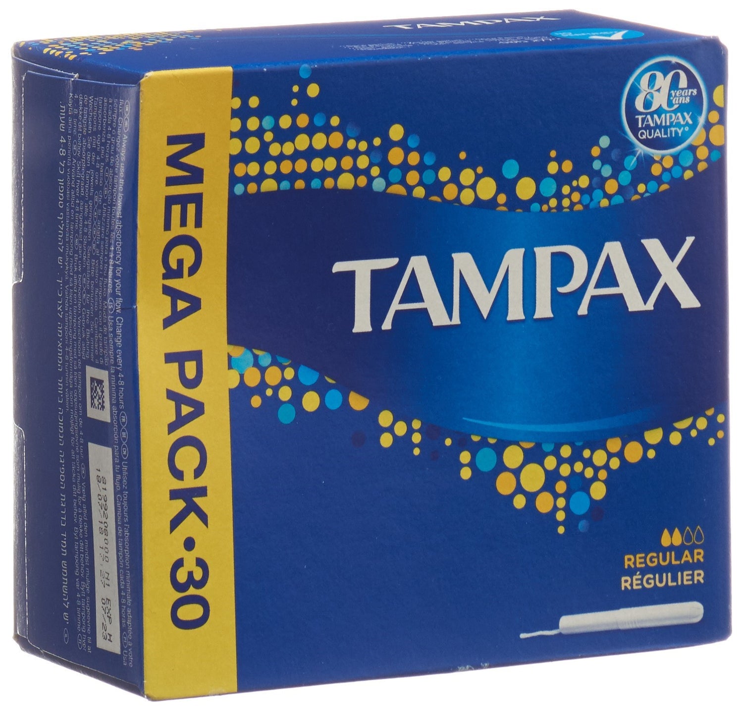 Tampax Tampons Regular Confort &amp; Protection | 30 Pièces