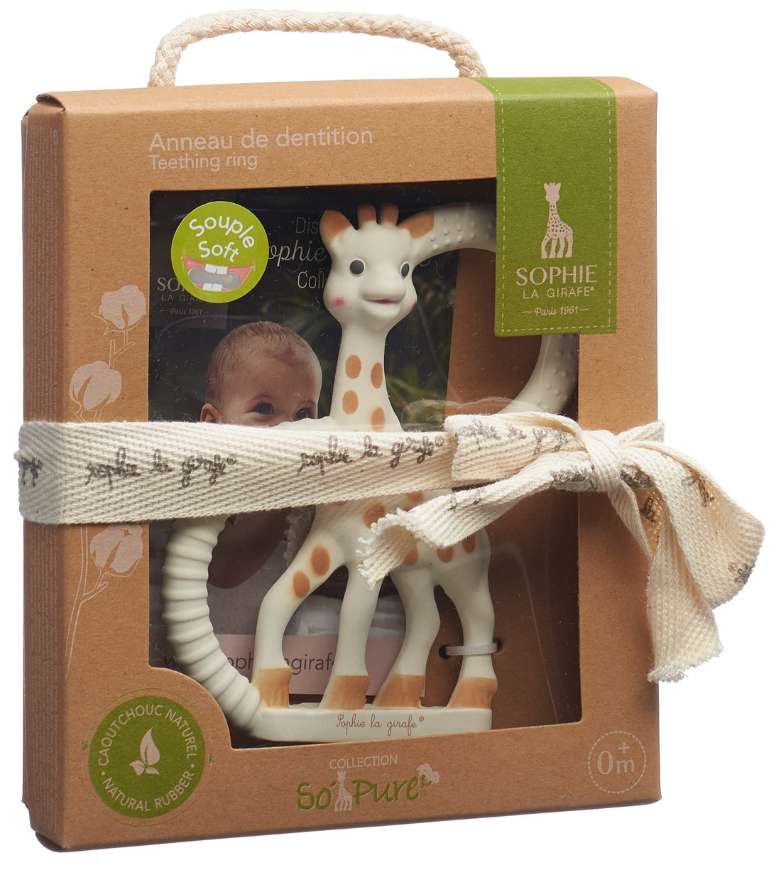 Sophie la Girafe Anneau de Dentition Bébé Soulage Poussées Dentaires | Jouet Silicone