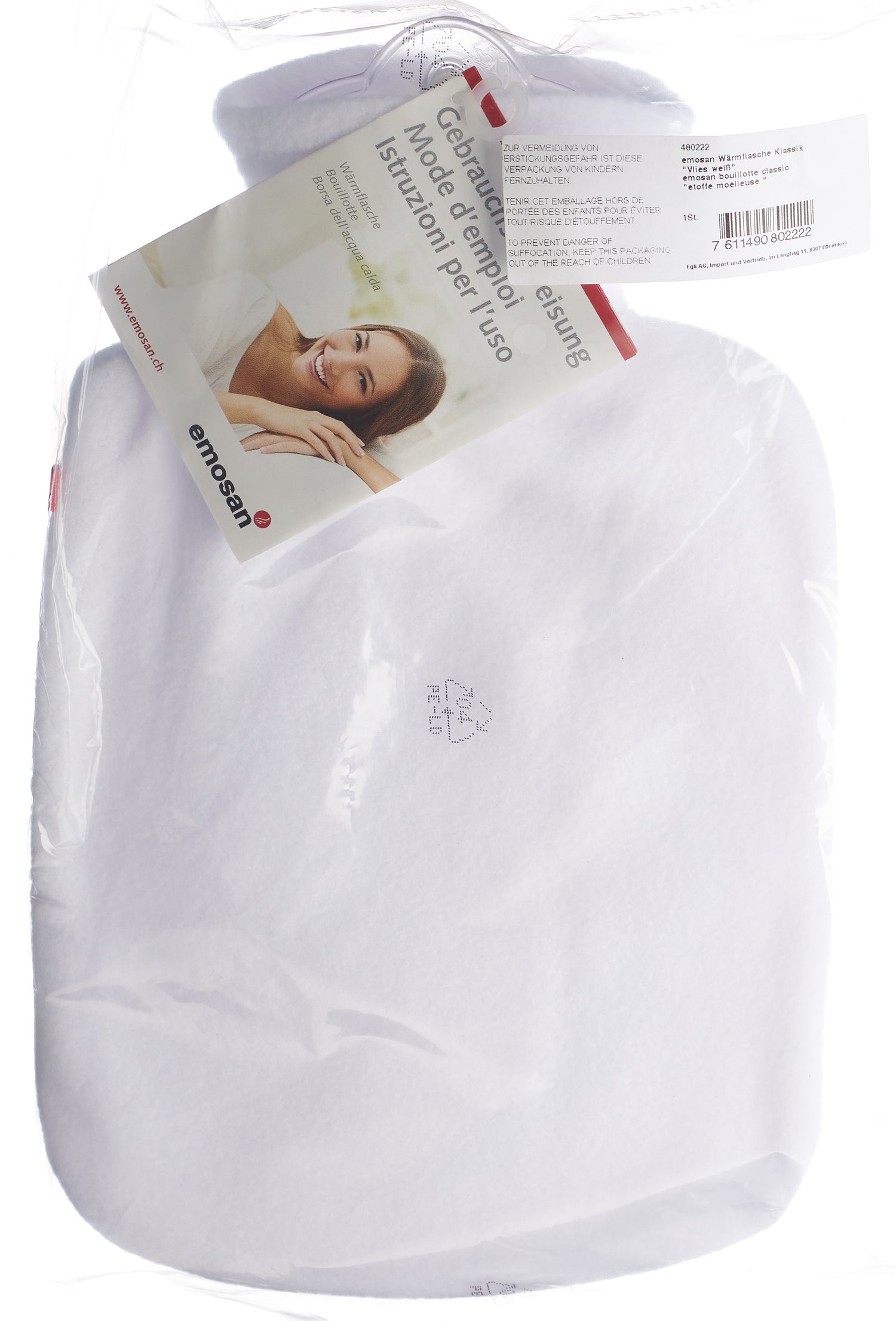 EMOSAN Bouillotte 1.8 L Classic Confort | Chaleur Apaisante