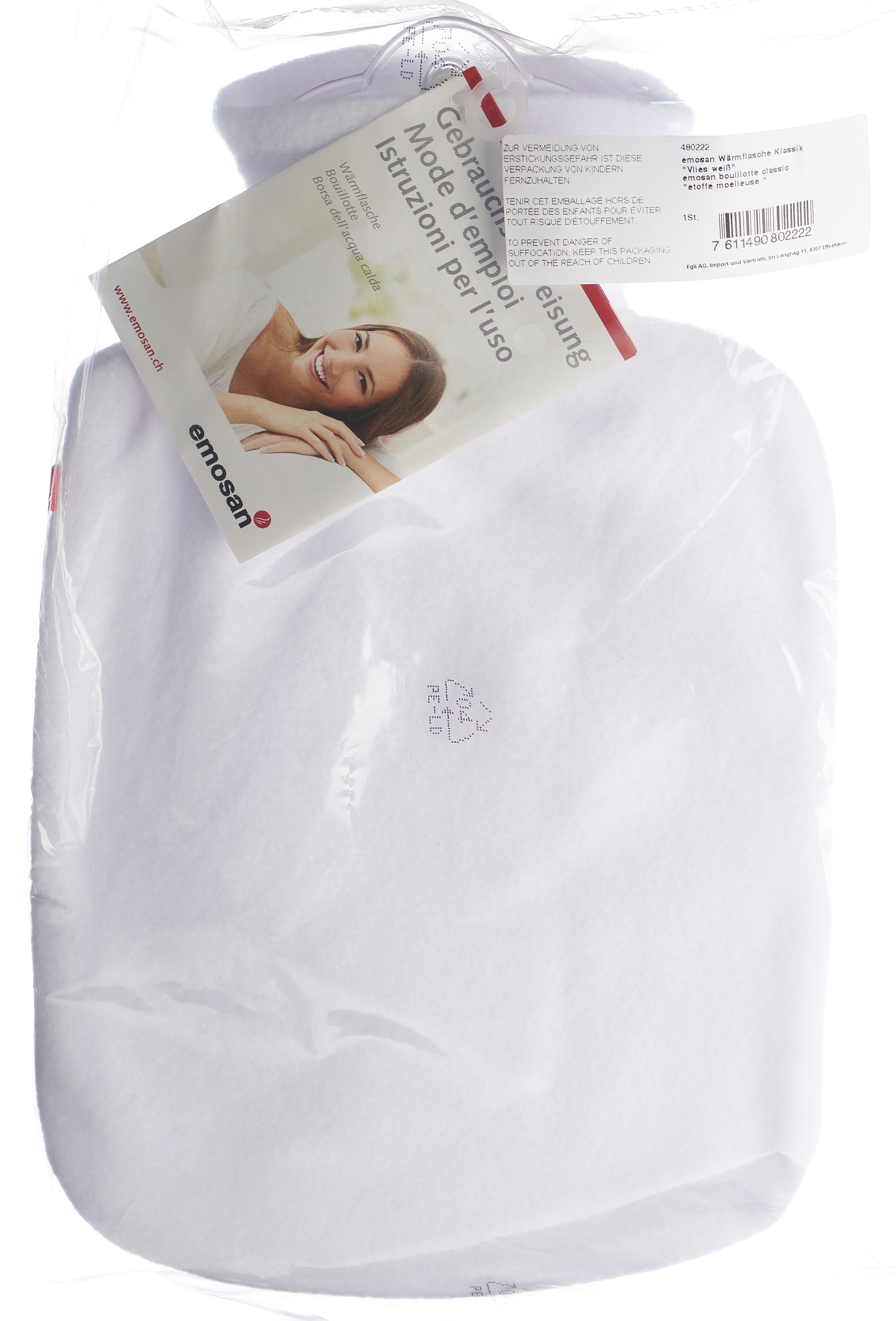 EMOSAN Bouillotte 1.8 L Classic Confort | Chaleur Apaisante
