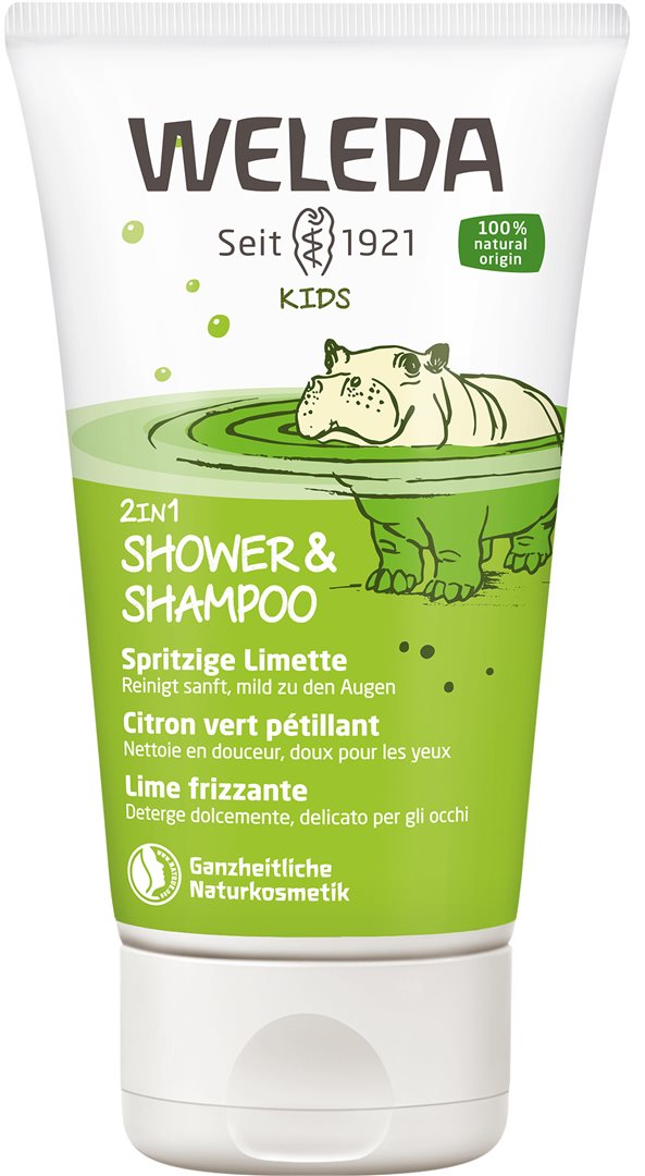 WELEDA KIDS 2en1 shower&amp;shampoo citron vert 150 ml