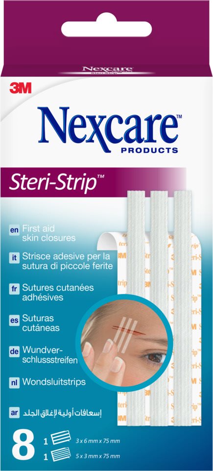 3M NEXCARE Steri Strip blanc 2 tailles mél 8 pce
