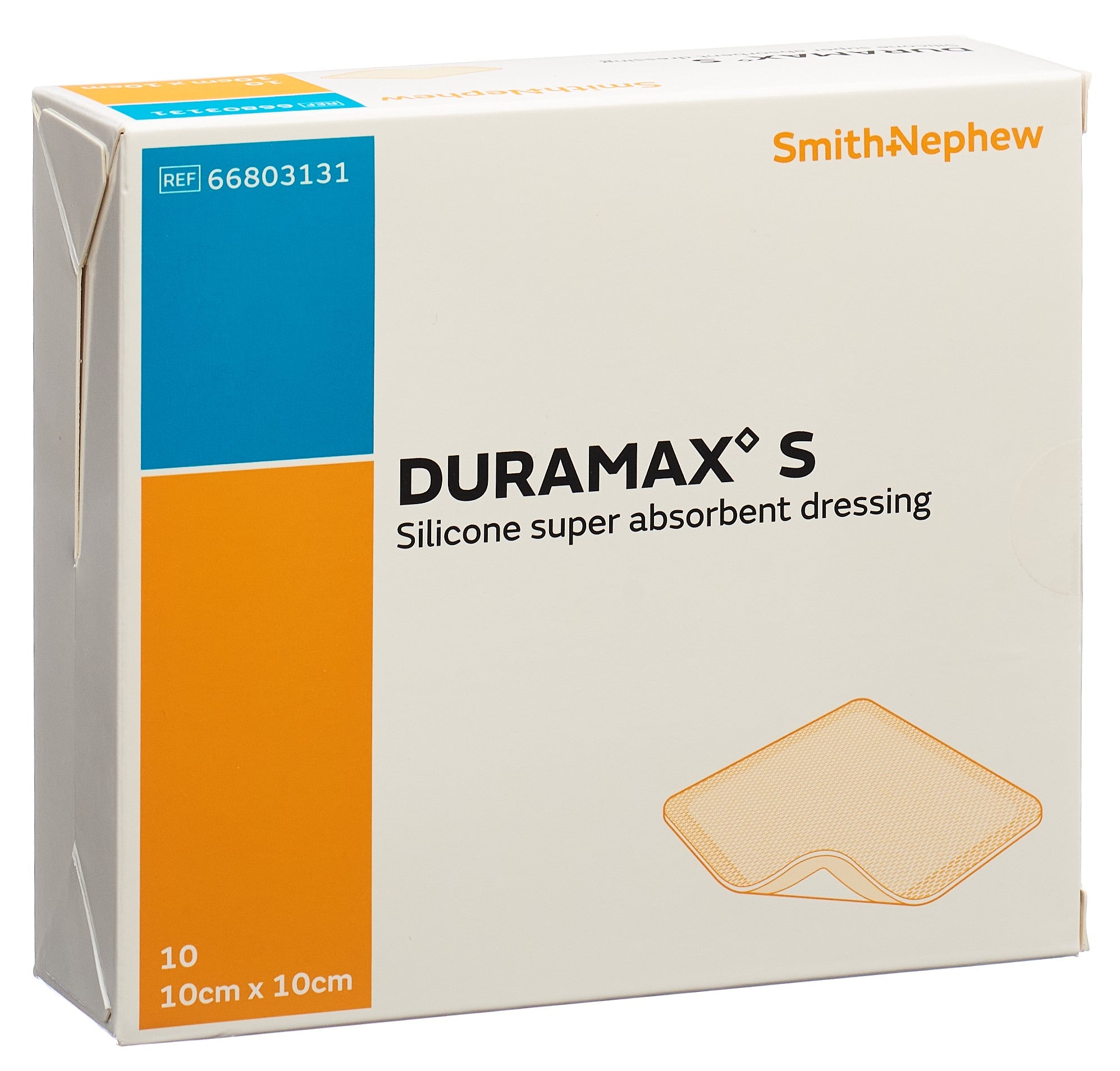 DURAMAX S Pansement Superabsorbant Silicone 10x10cm 10 Pièces