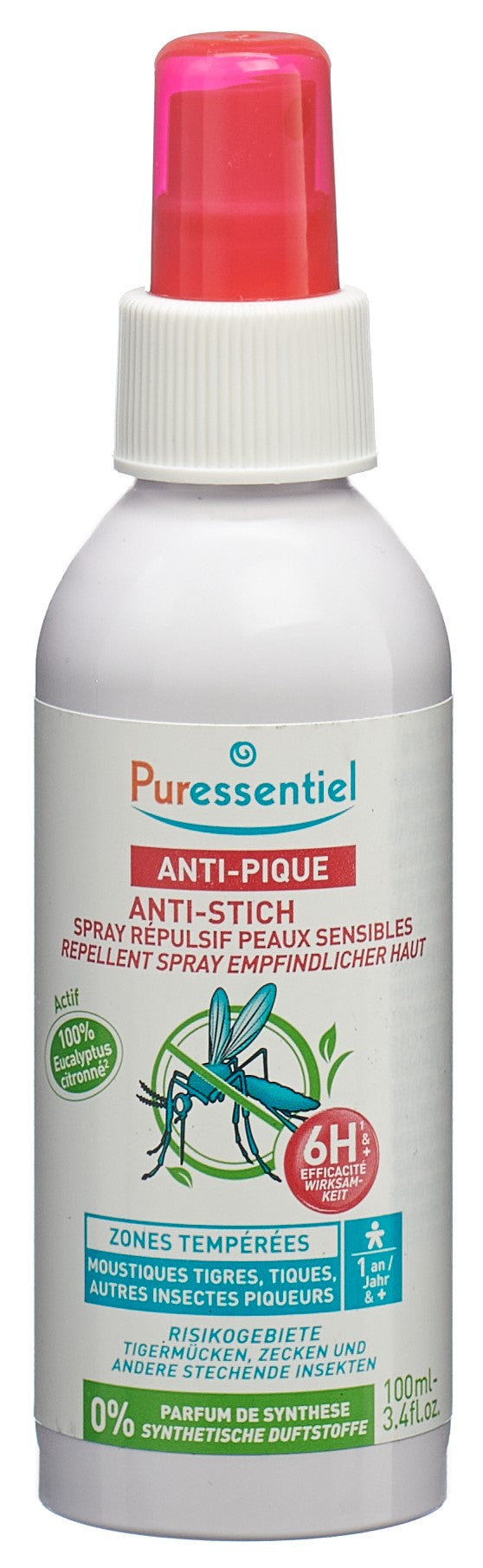 Puressentiel Anti-Pique Répulsif Peau Sensible 100 ml