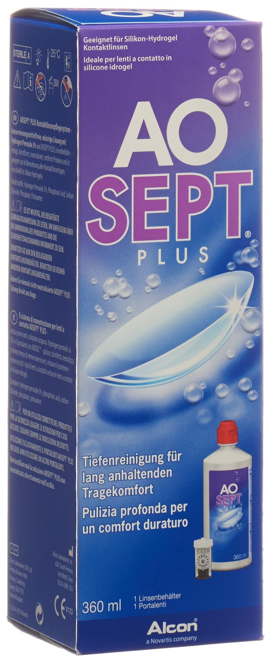 AOSEPT PLUS Solution Nettoyante Lentilles | 360 ml