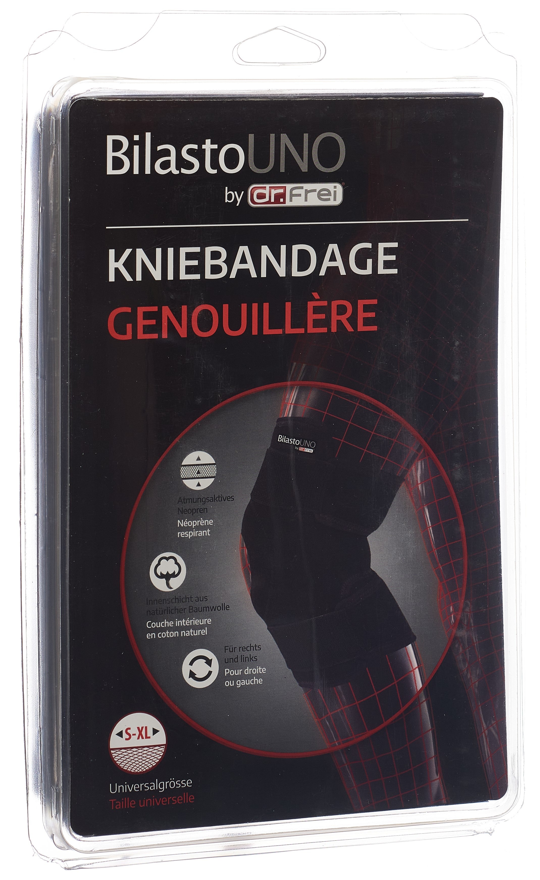 Genouillère BILASTO Uno Réglable Confort &amp; Soutien | Taille S-XL