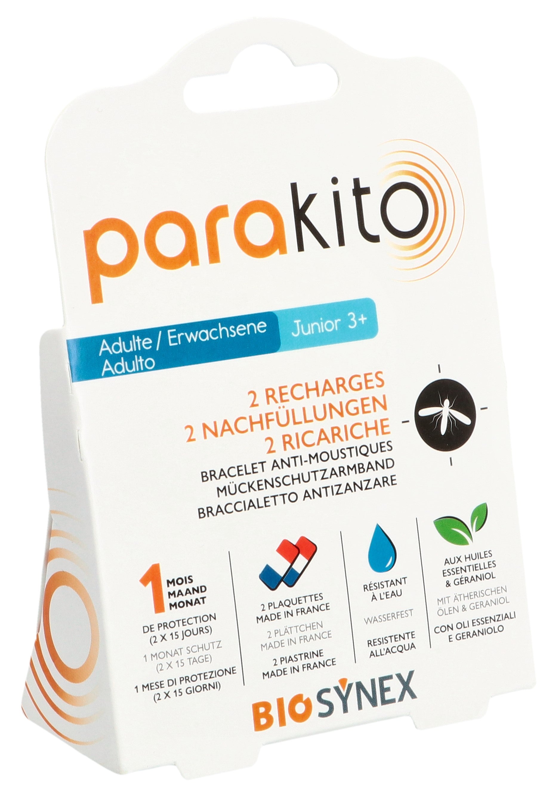 PARAKITO Recharge 2 Pellets Anti-Moustiques Naturels | Lot de 2