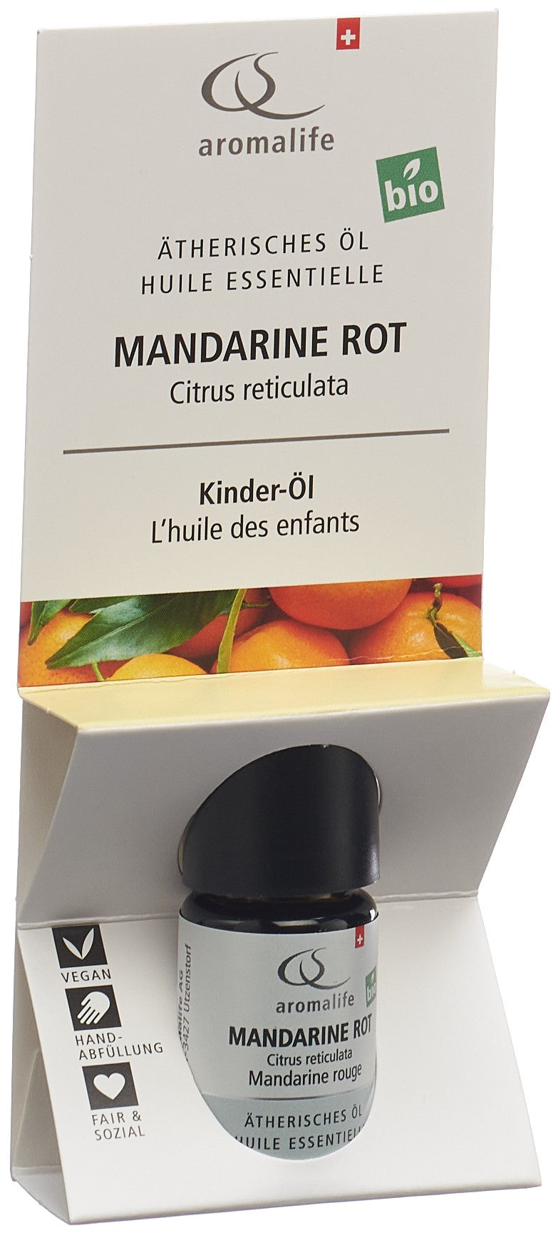 AROMALIFE Huile Essentielle Mandarine Rouge BIO 5 ml | Relaxant