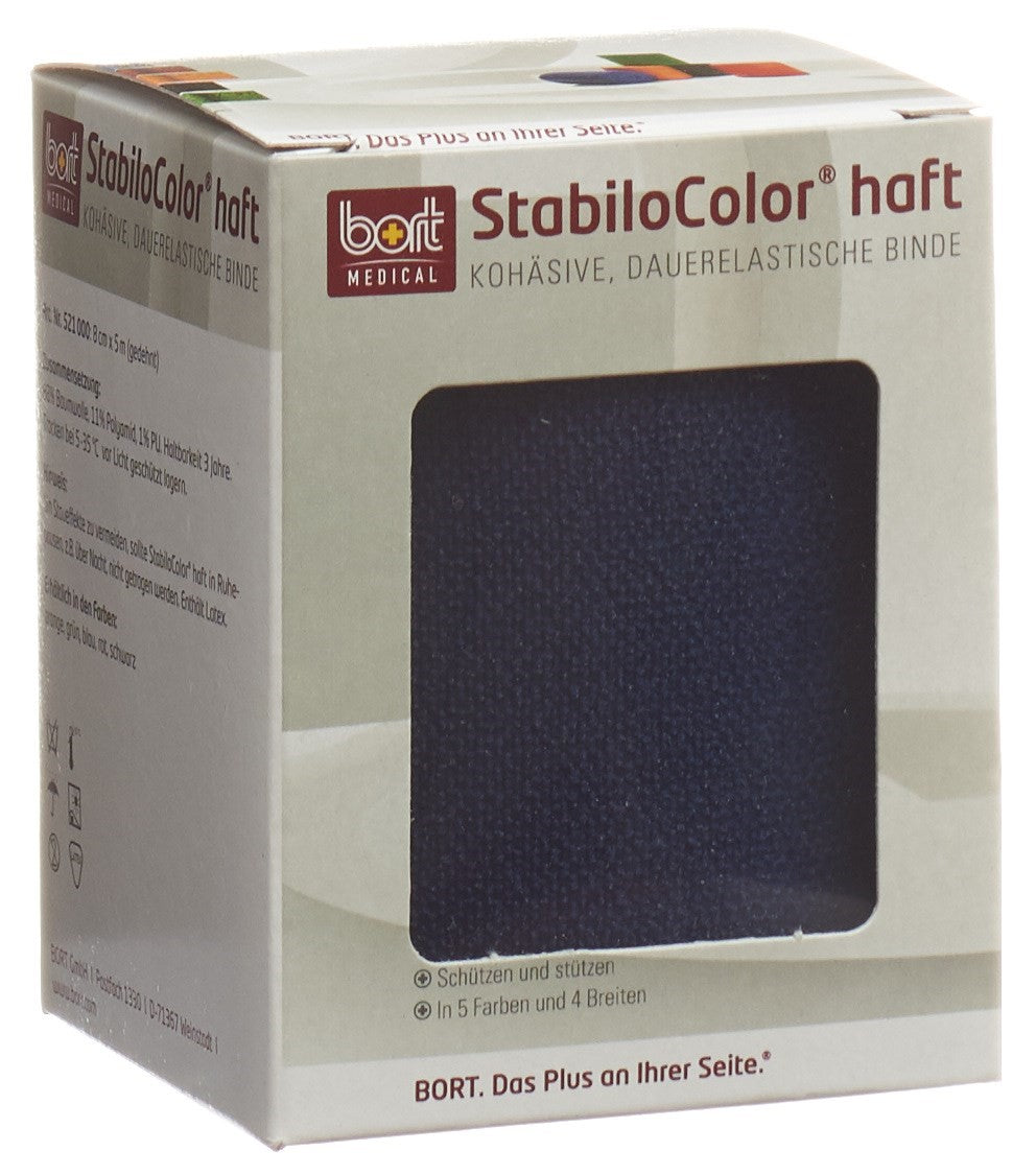 BORT STABILO COLOR Bande Cohesive 8 cm x 5 m Bleue | Soutien et Compression
