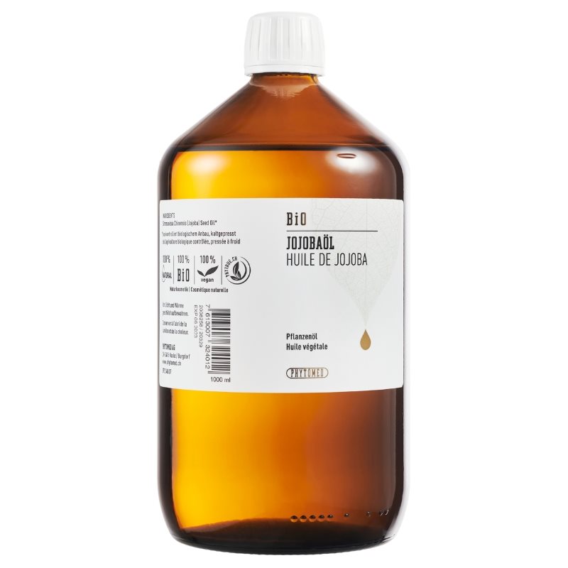PHYTOMED Huile Jojoba Bio Soin Visage &amp; Corps | 1000 ml