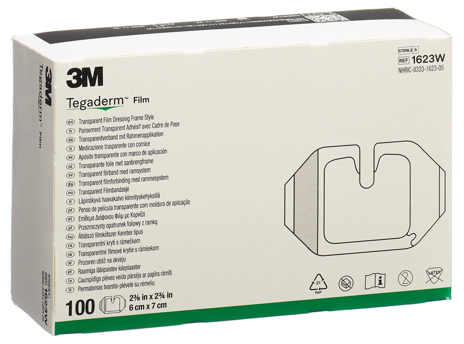 3M TEGADERM IV pans cathéter 6x7cm (nv) 100 pce