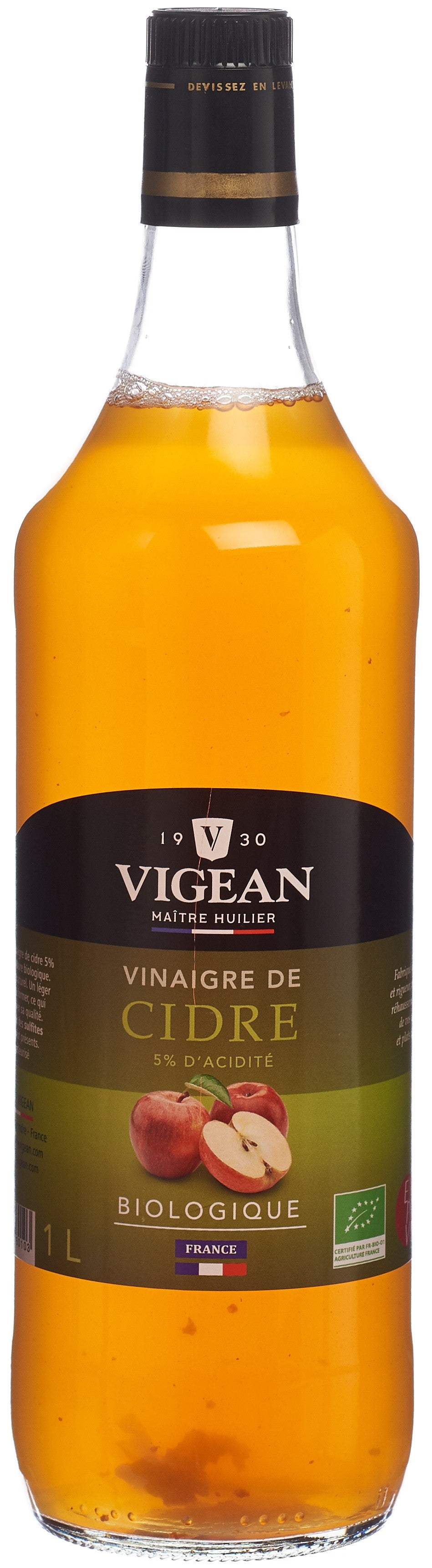VIGEAN vinaigre de cidre 1 lt