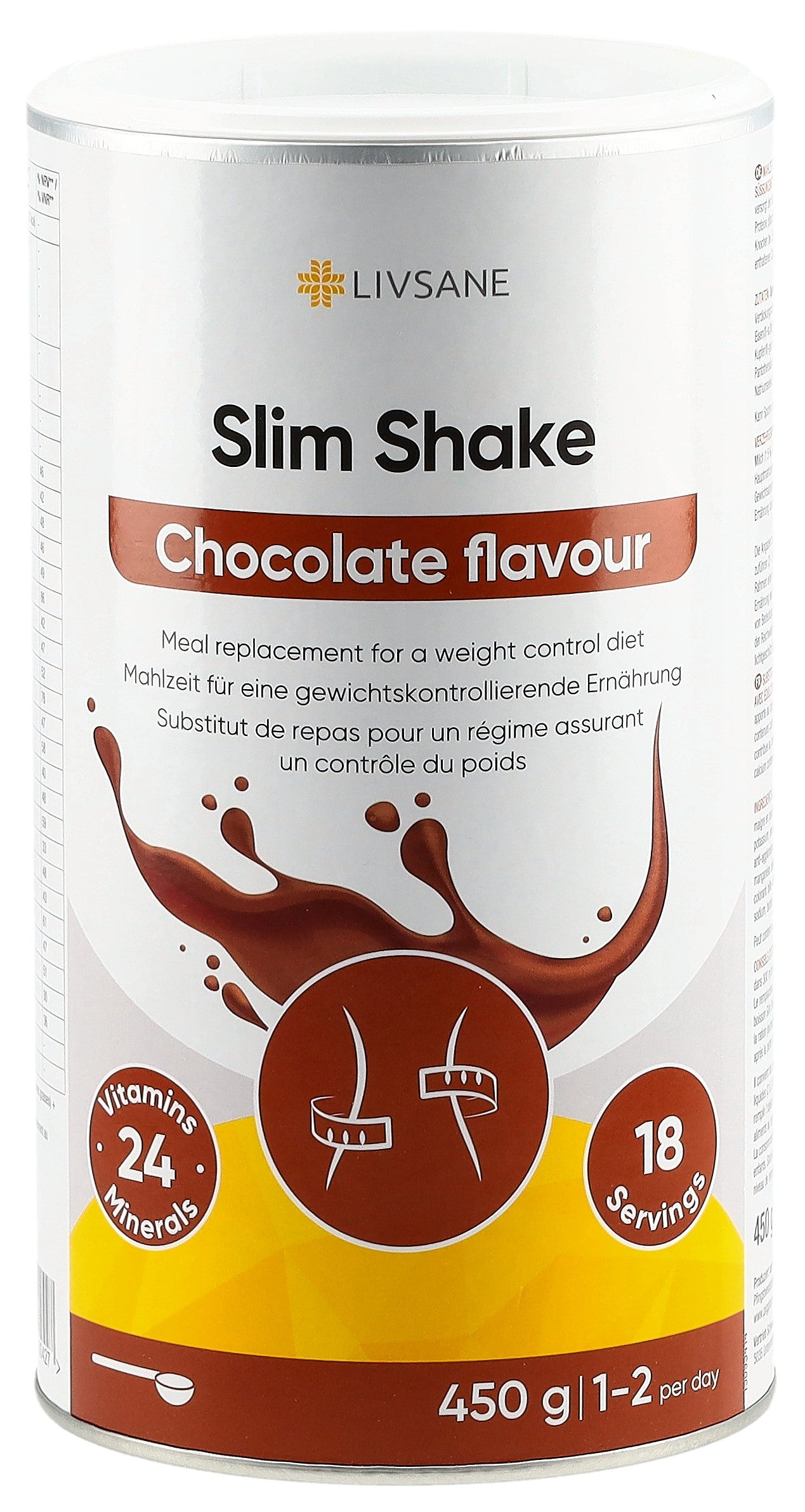 LIVSANE Boisson Minceur Chocolat 450 g | Perte de Poids Efficace