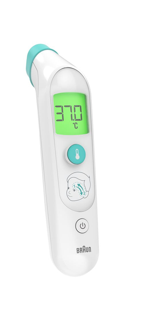 Braun Sensian Swipe Thermomètre Frontal BST200WE Rapide &amp; Fiable | 1 unité