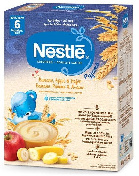 NESTLÉ Pyjama Banane &amp; Avocat Bouillie Lactée 6 Mois 450g | Bébé Bio
