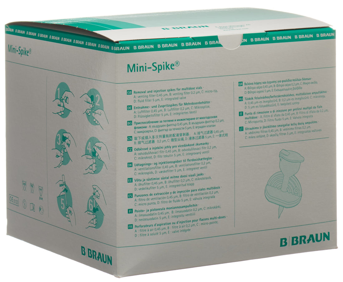 MINI SPIKE micro pointe verte 50 pièces | Dispositif médical stérile