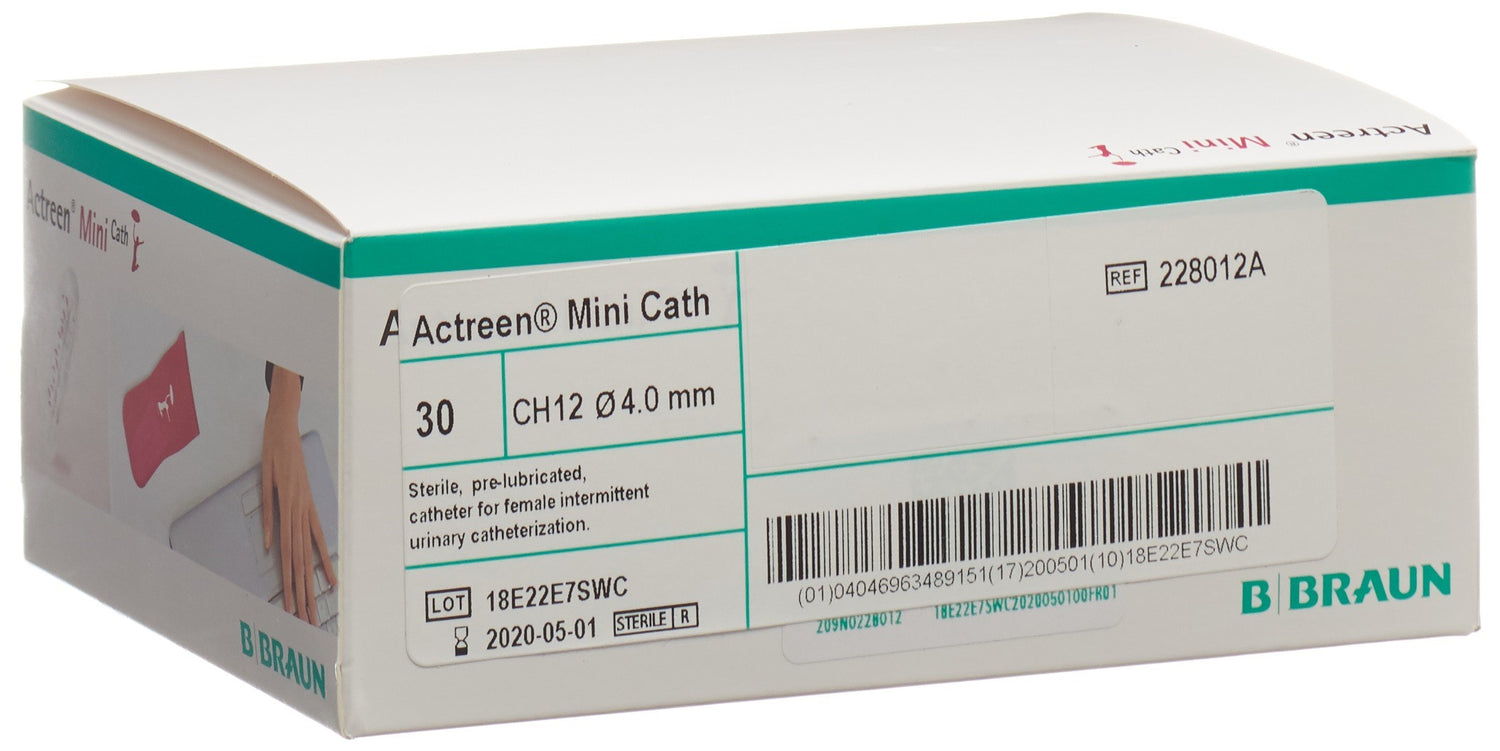 ACTREEN Mini Cath sonde 1x CH12 9cm nélaton 30 pce