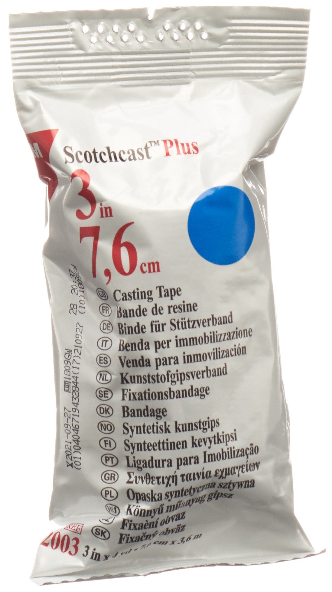 3M scotchcast plus 7.6cmx3.65m bleu