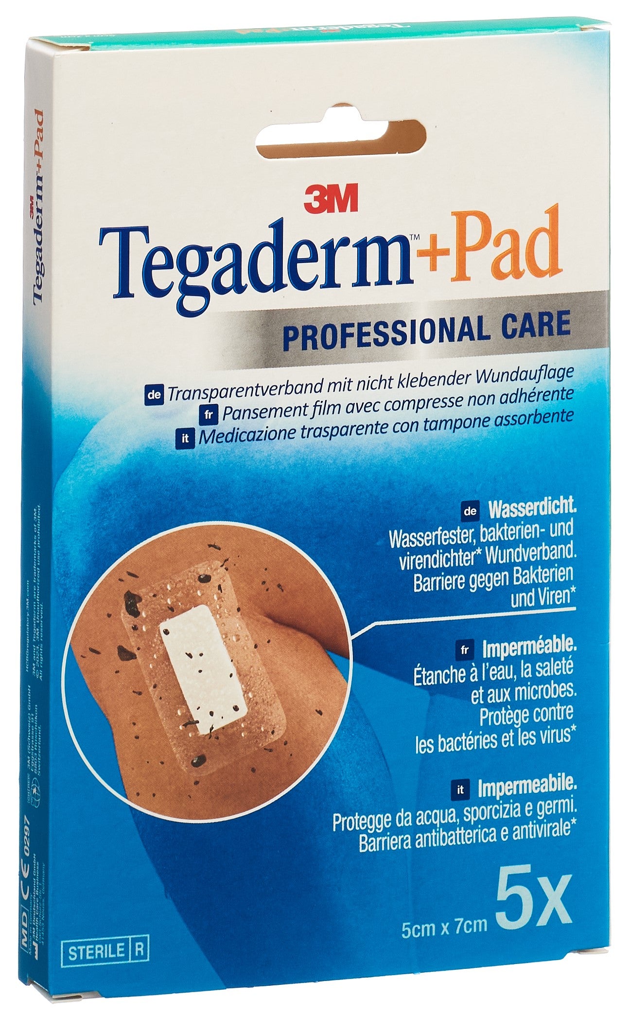 3M TEGADERM+PAD 5x7cm compresse 2.5x4cm (n) 5 pce