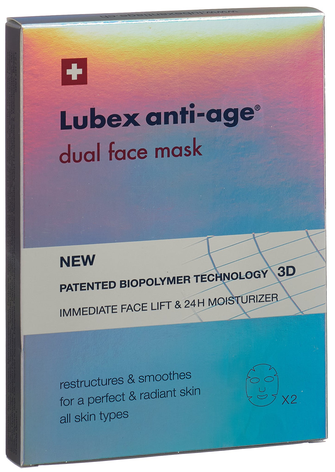 Lubex Anti-Age Masque Visage Double Action 2 Sachets