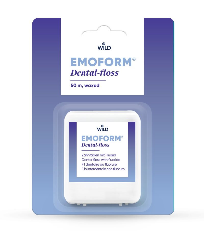 EMOFORM Fil Dentaire Ciré 50m | Nettoyage Efficace et Doux