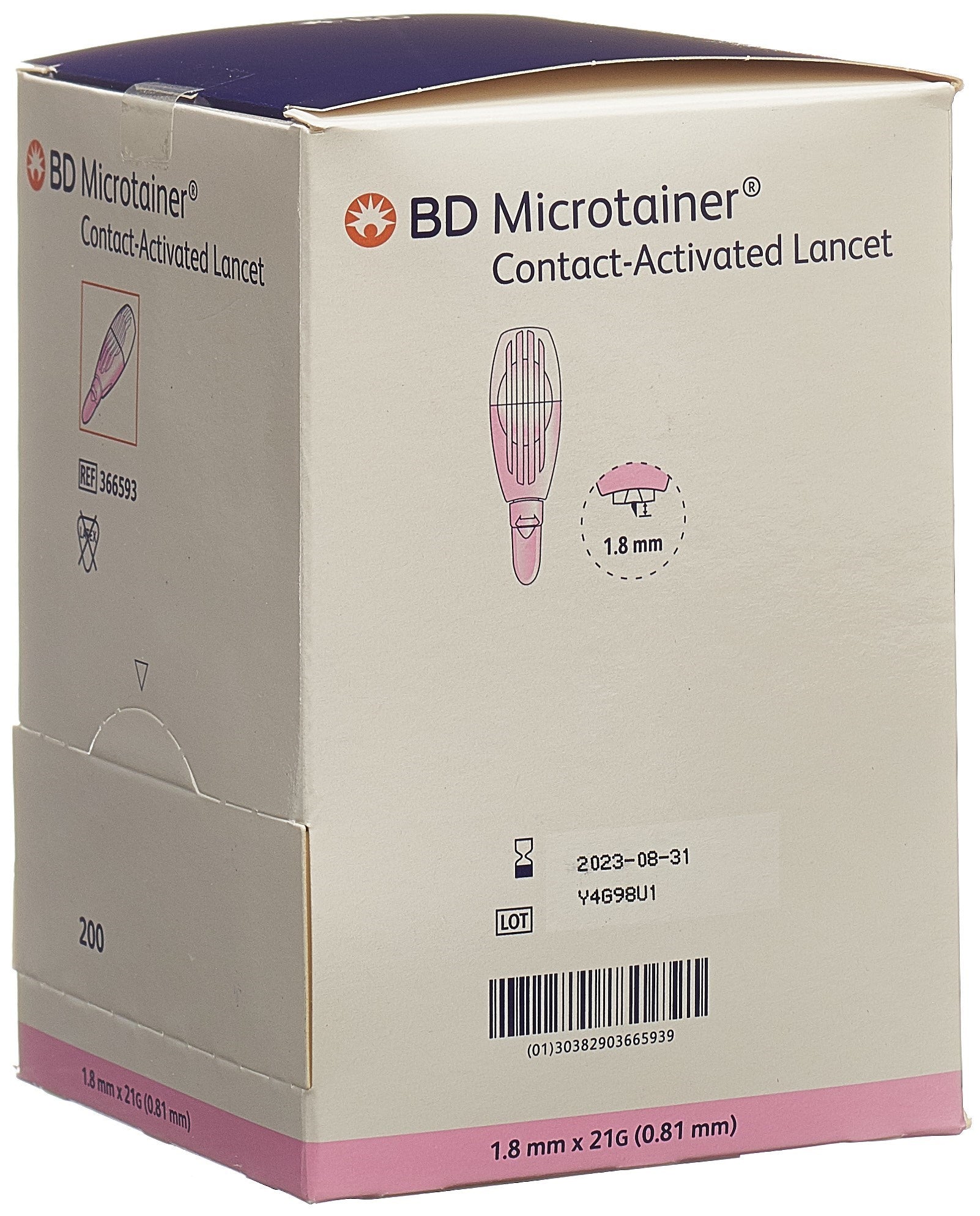 BD Microtainer Lancettes 21G x 1.8mm (200 pcs) - Précision &amp; Confort