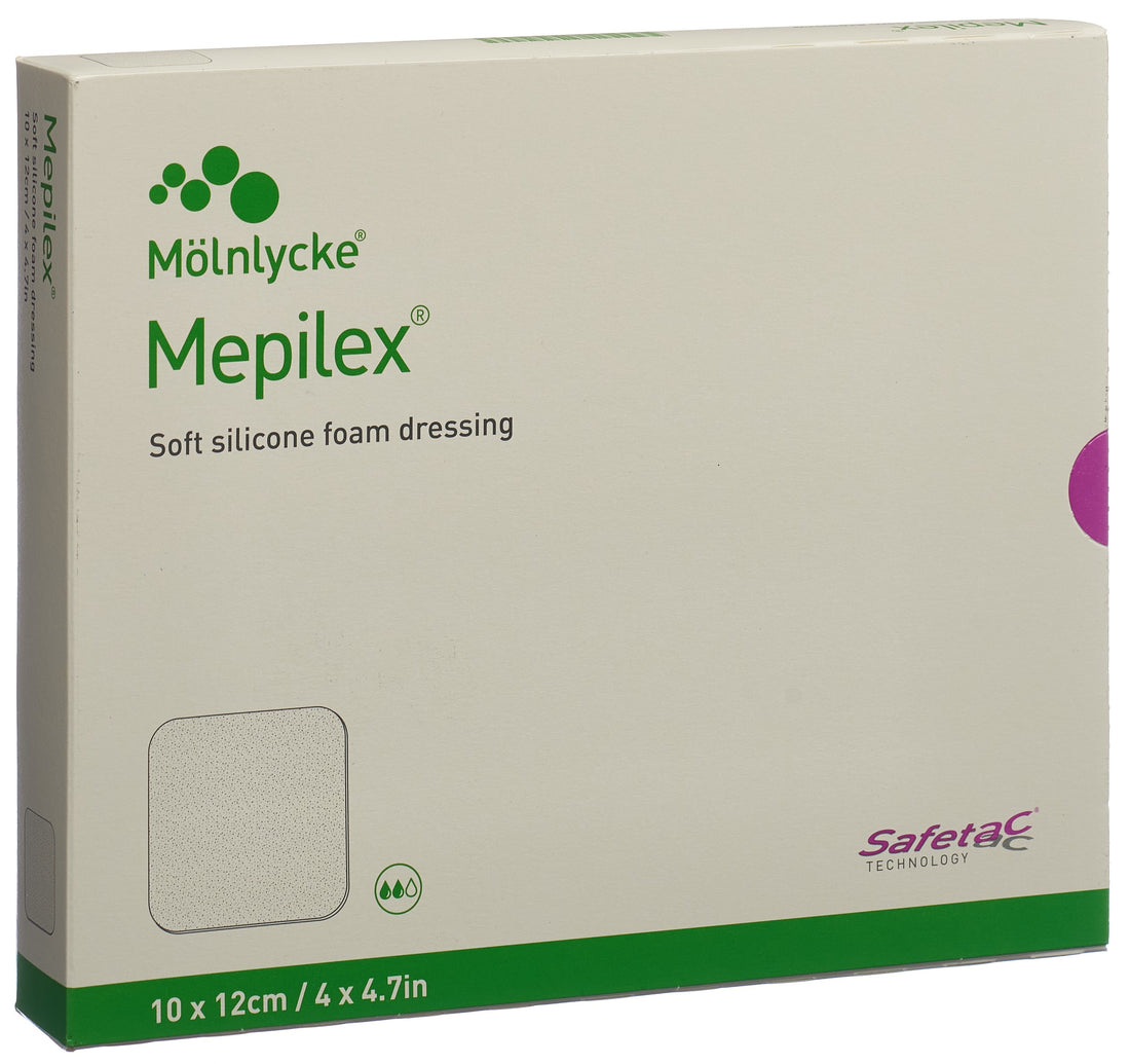 Mepilex (IP-APS) Pansement Adhésif Safetac 10x12cm (5 Pièces)