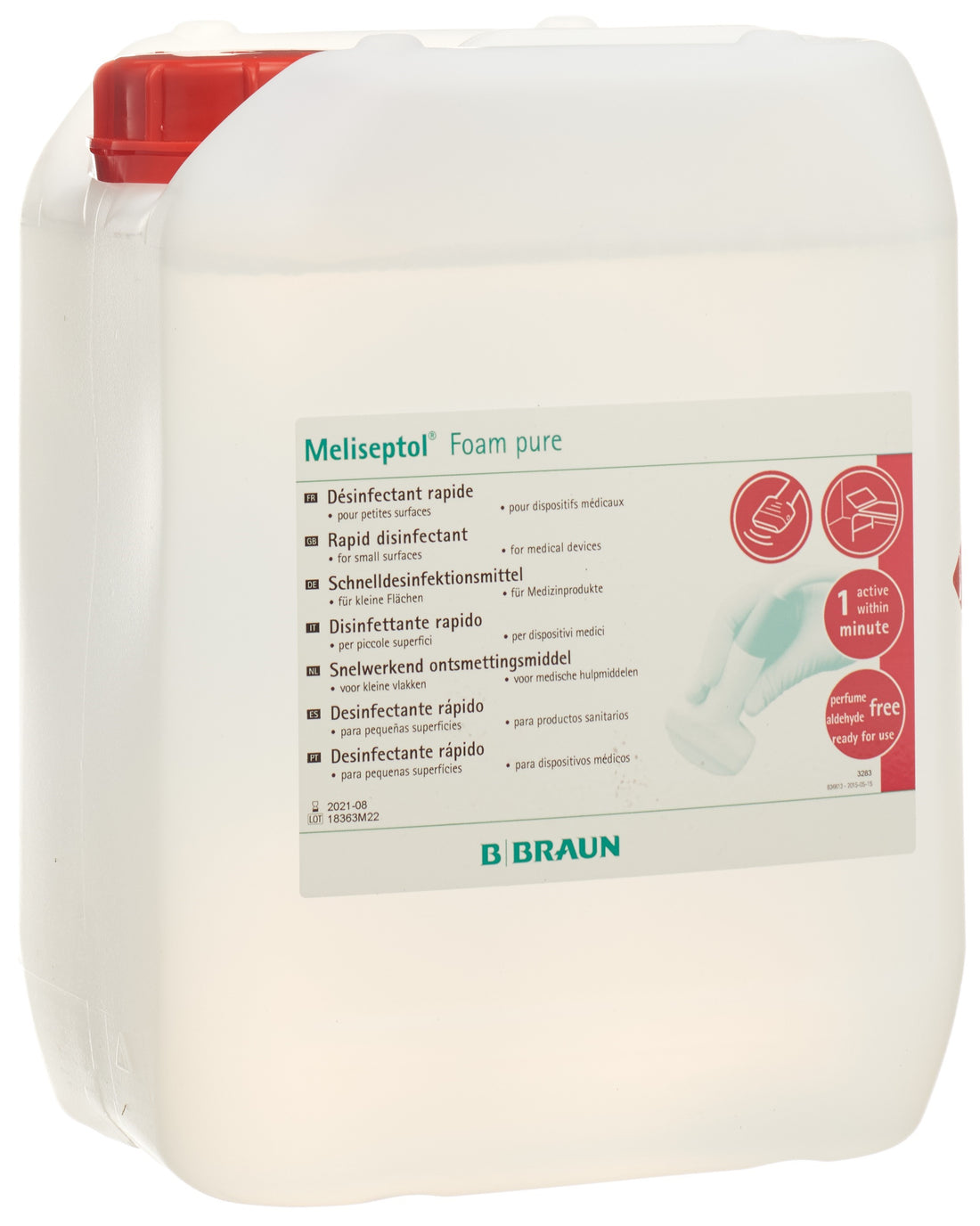 Melioseptol Mousse Pure Désinfectant Mains 5 L