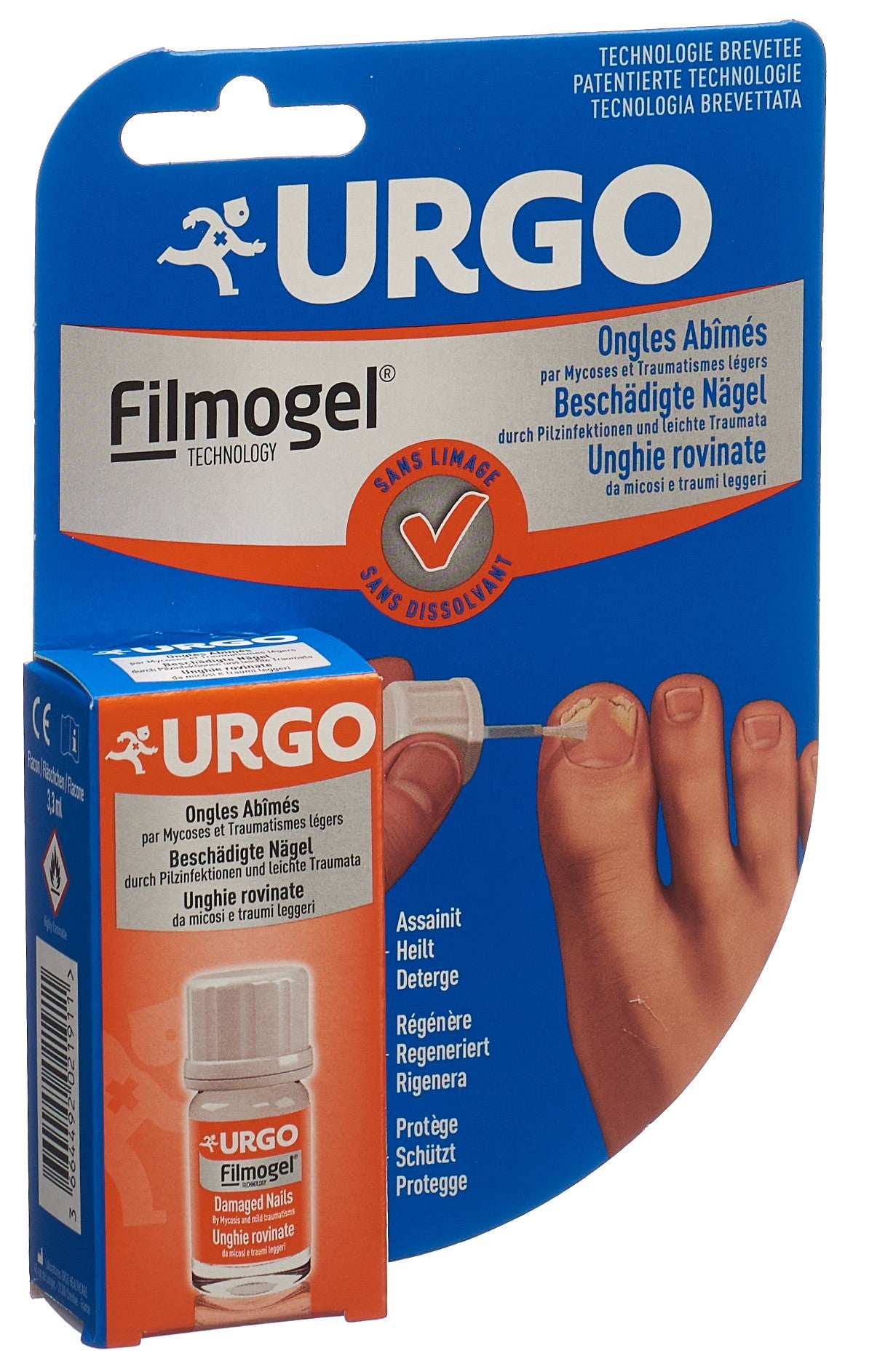 URGO Filmogel Soin Ongles Abîmés Réparateur | 3.3 ml