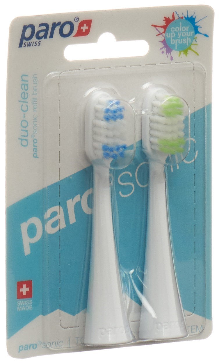 PARO sonic duo-clean Brosse à dents électrique 2 pièces | Nettoyage Profond