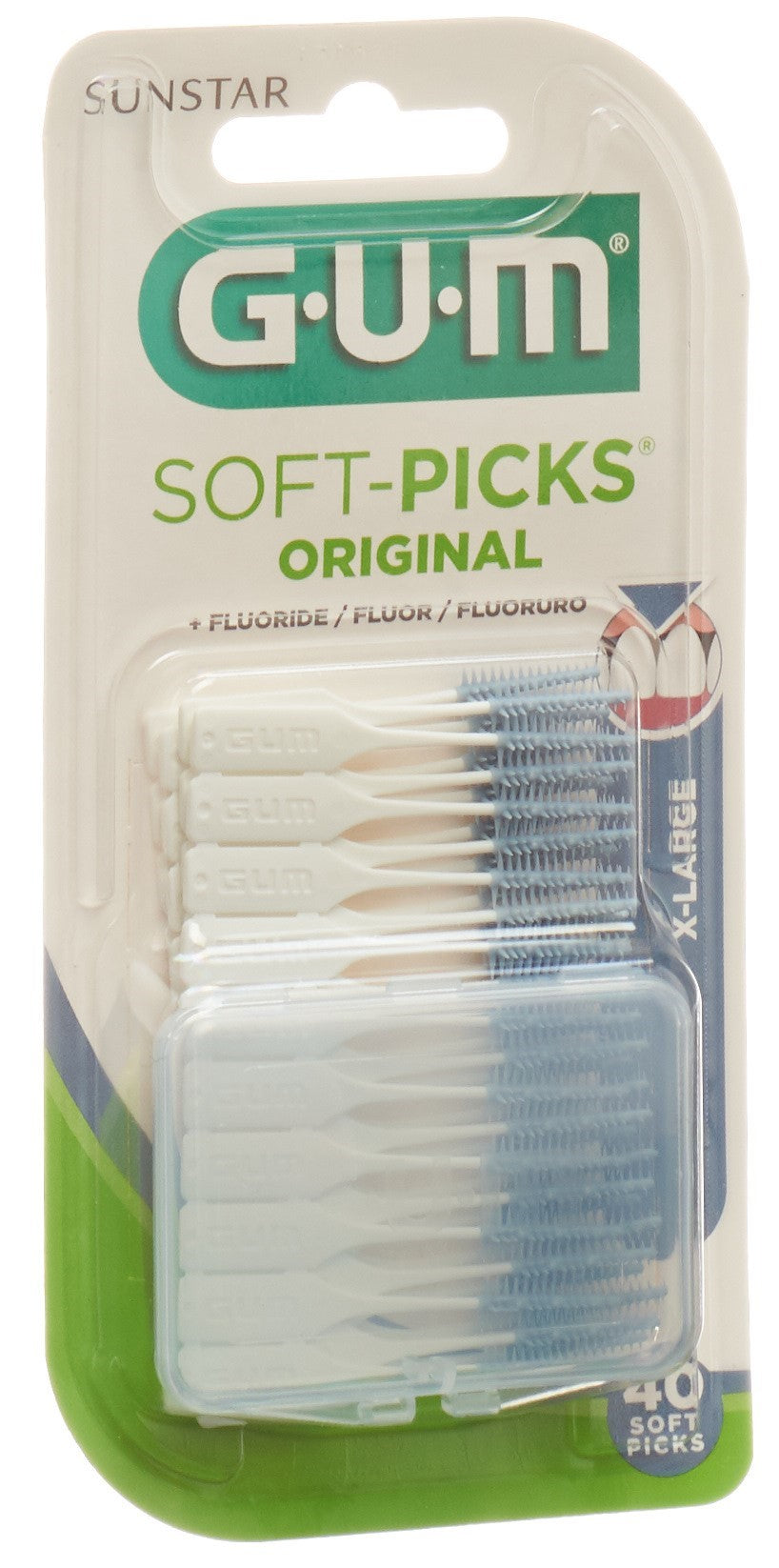 GUM Soft-Picks Original Hygiène Dentaire x-large 40 pièces