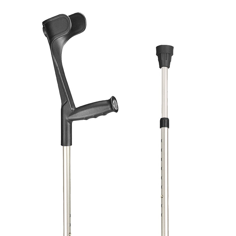 SAHAG Béquille Ergo Soft Réglable Aluminium Noir 1 Paire | Confort &amp; Stabilité