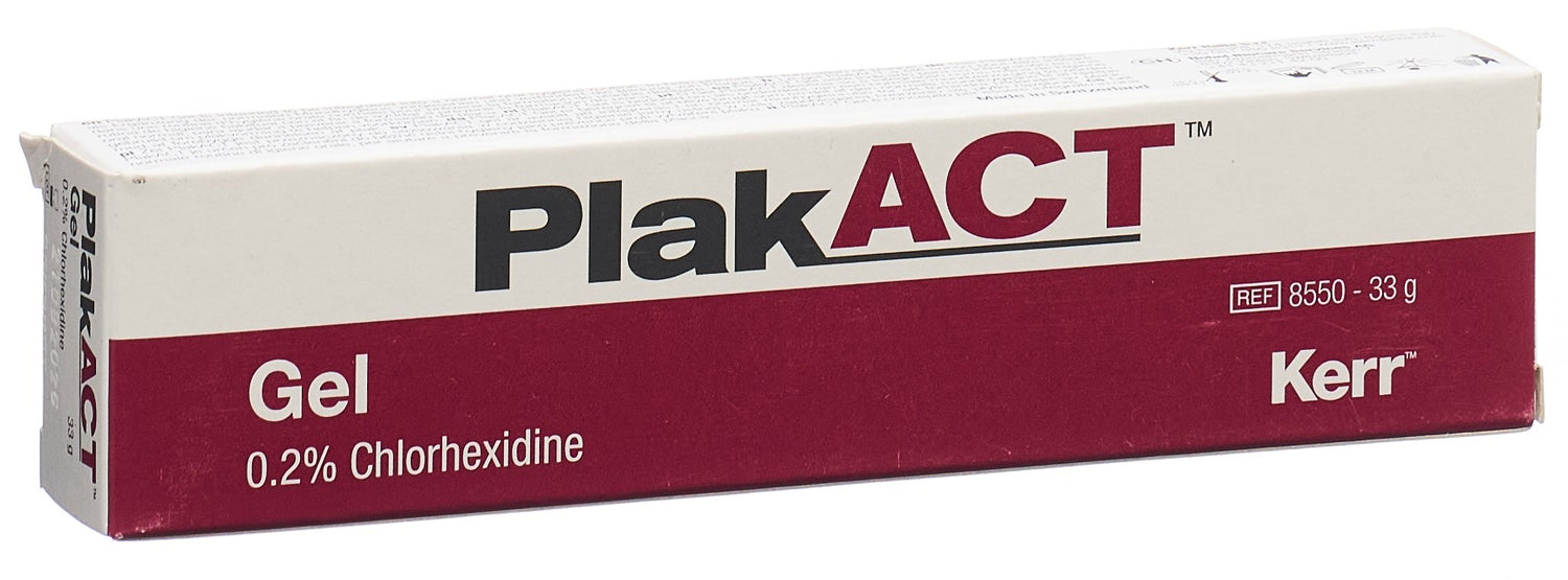 PLAKACT Gel Chlorhexidine 0.2% Soin Buccal | Tube 33g