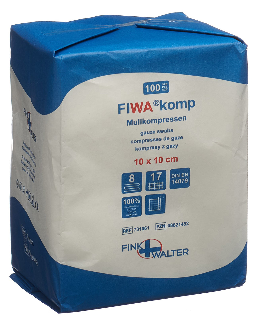 FIWA Compresses de Gaze Stériles 10x10cm 100 pièces | Soin Essentiel