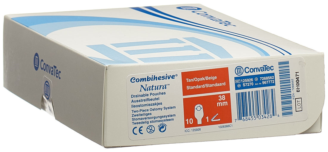 NATURA Poche Ileo Standard Opaque 38mm 10 Pièces | Confort &amp; Sécurité