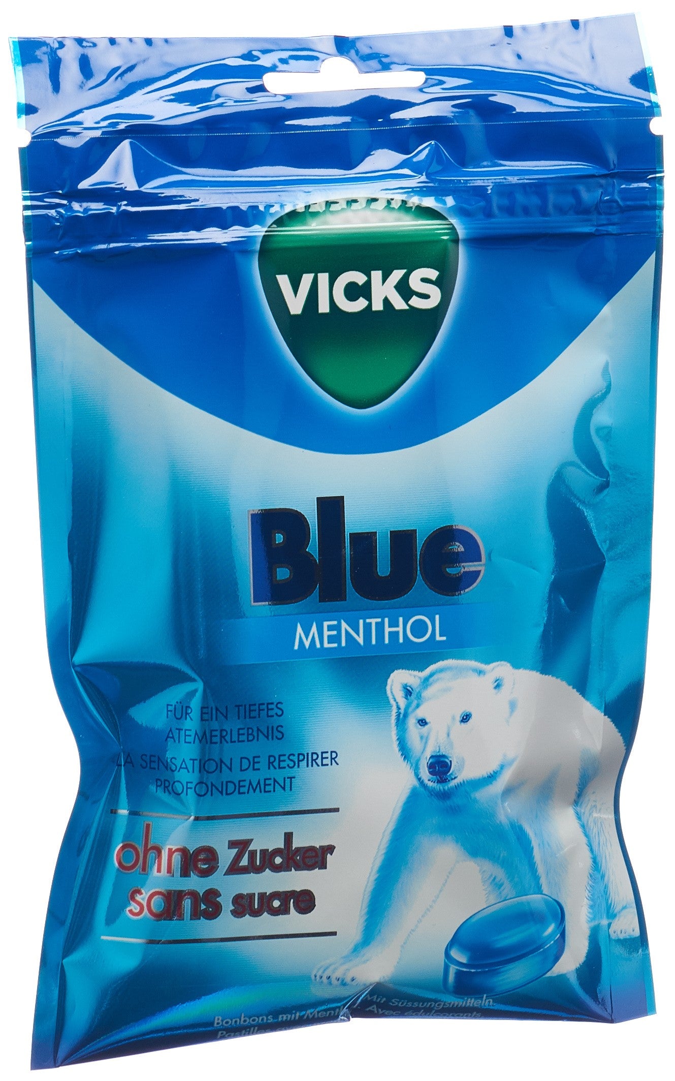 VICKS Blue sans sucre sach 72 g