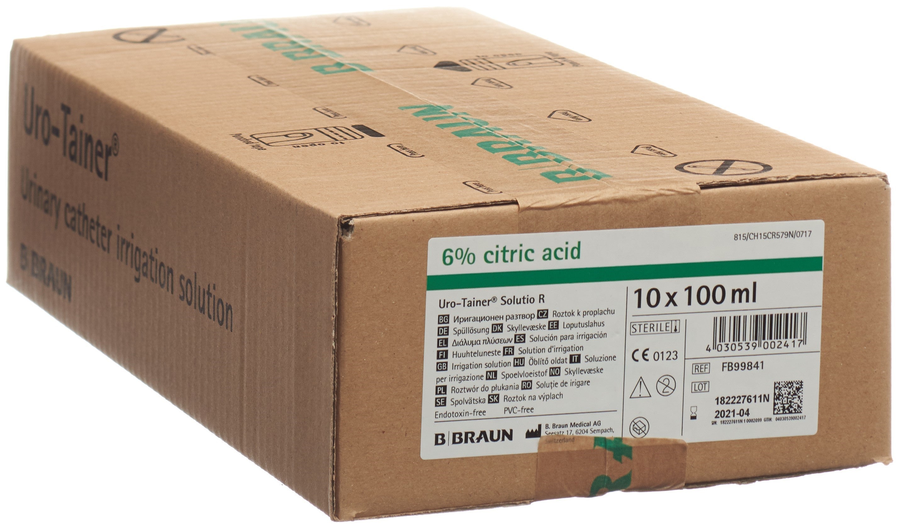 URO-TAINER Solution Rincage Urinaire 10 Sachets 100 ml
