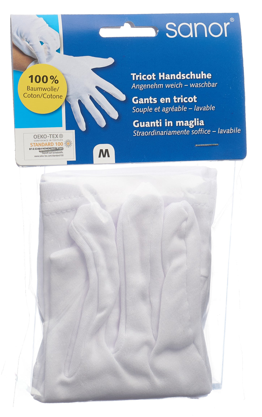 SANOR Gants Tricotés Confort Thermique Taille M 1 Paire