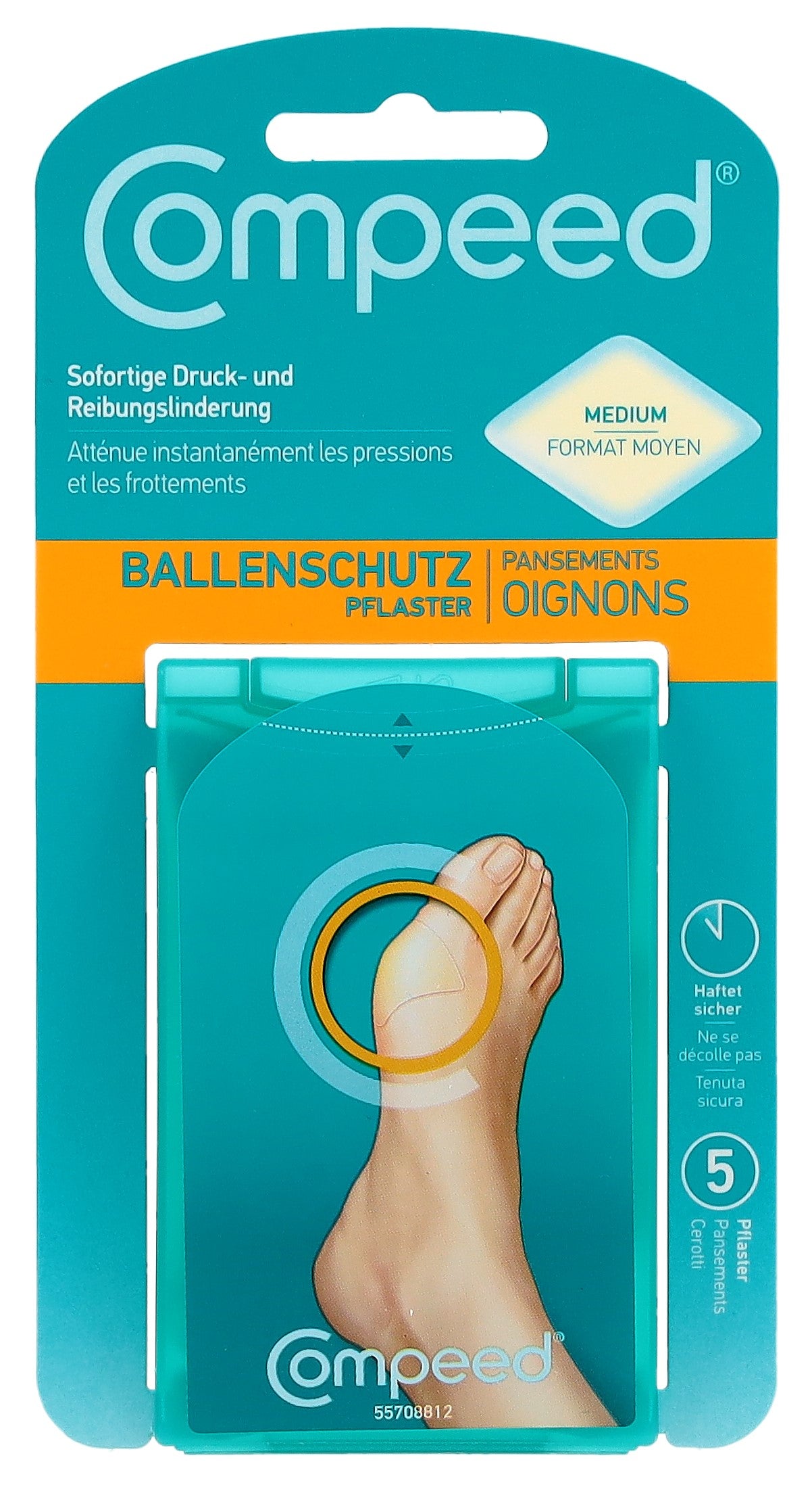 COMPEED Pansements Oignons Taille M - Soulagement &amp; Protection | 5 Pièces