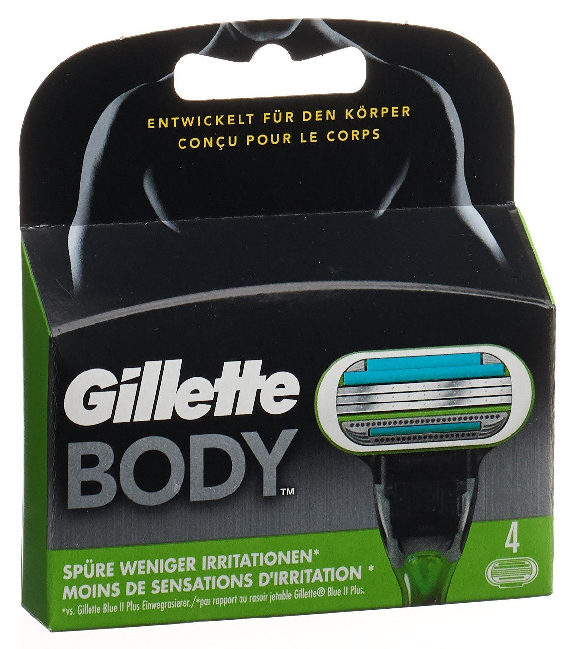 Gillette Body Lames Rasoir Douceur &amp; Précision | 4 Pièces