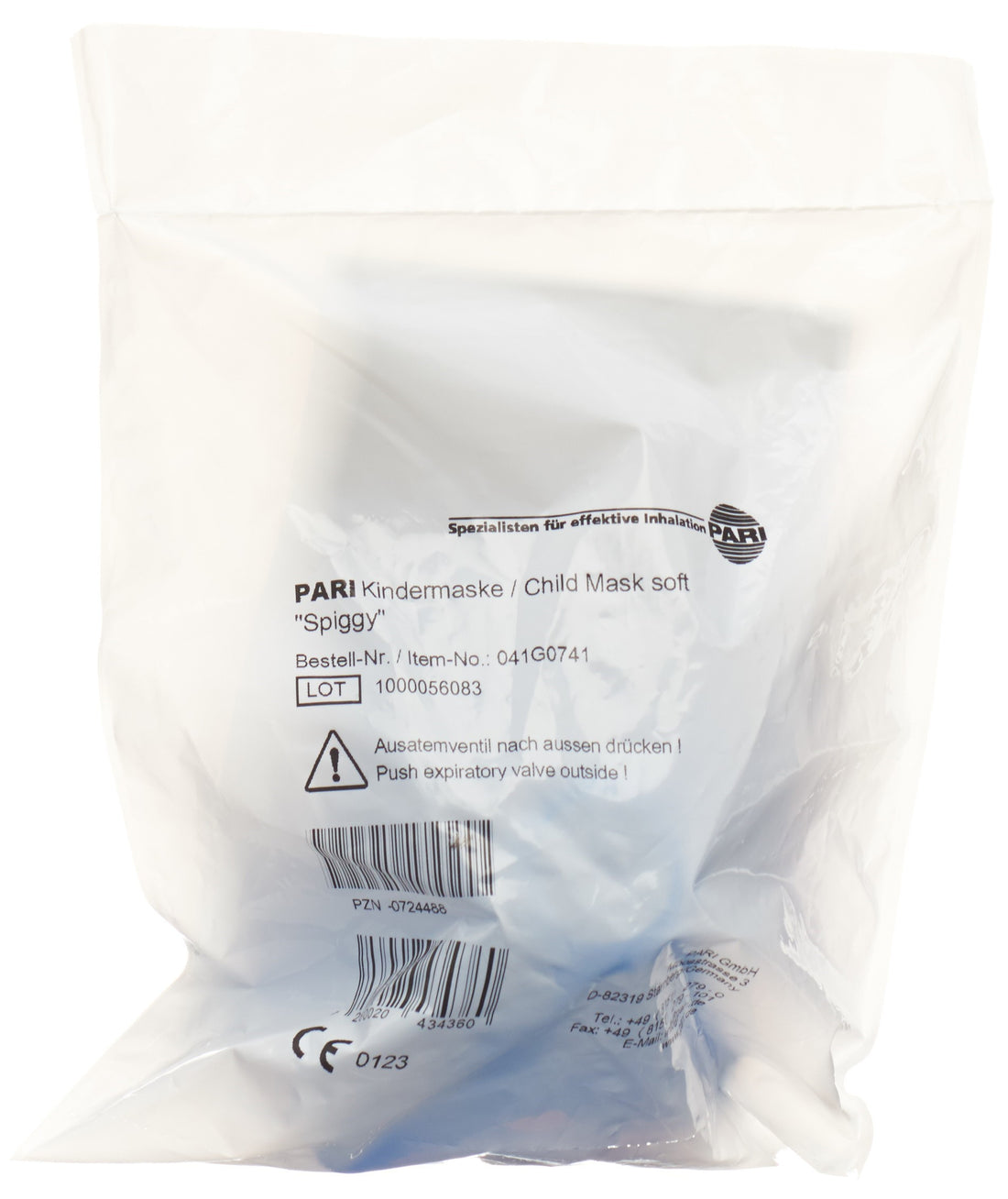 PARI Masque Spiggy Enfant Souple Confortable | Protection Respiratoire