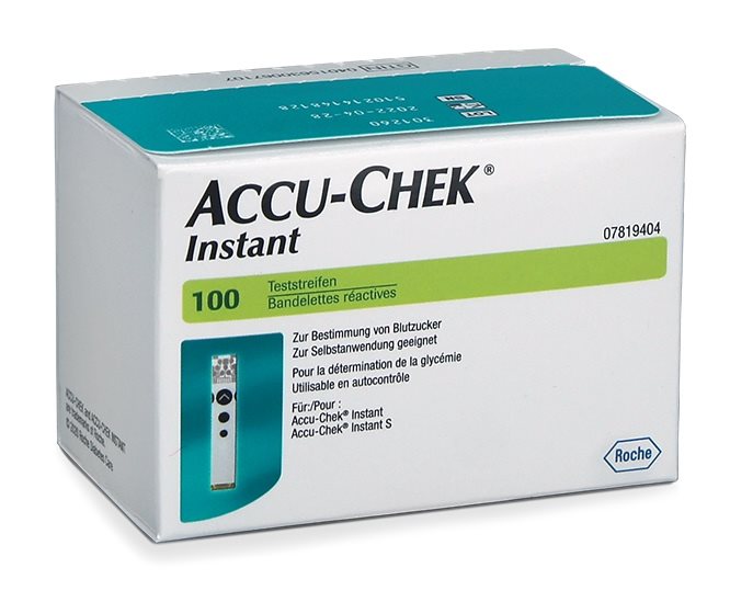 ACCU-CHEK Instant bandelettes 100 pce