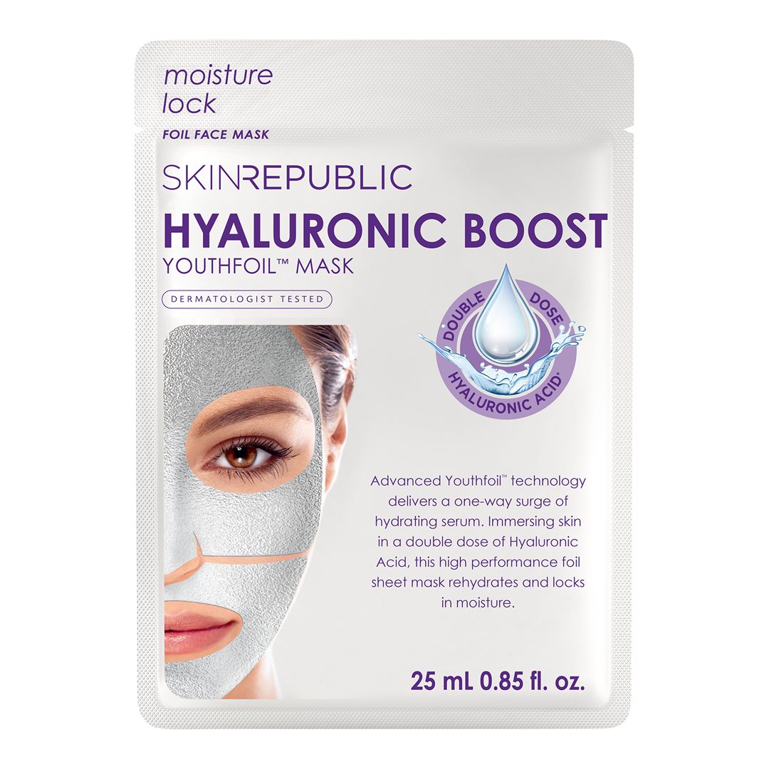SKIN REPUBLIC Hyaluron Boost Masque Visage Anti-Âge Hydratant 25 ml