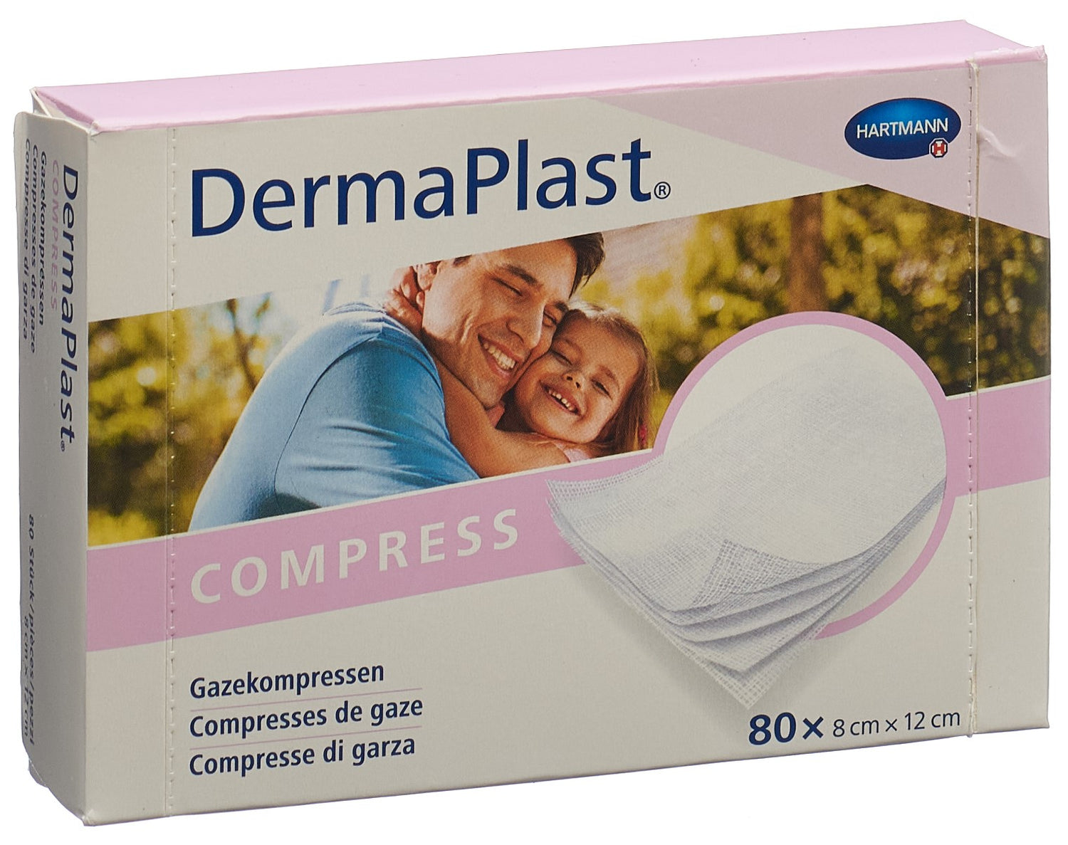 DERMAPLAST Compresses Stériles 8x12cm 80 pièces | Soin Blessures