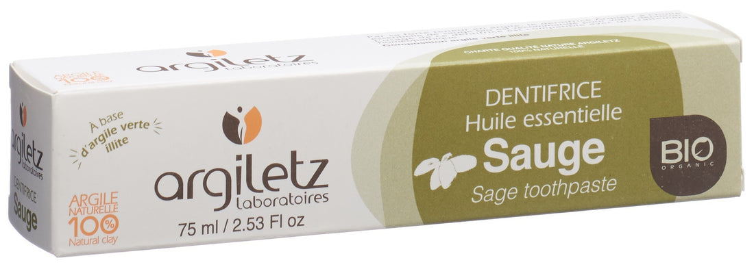 Argiletz Dentifrice Sauge Bio Soin Gencives 75 ml